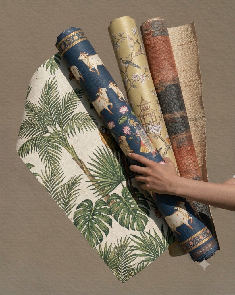 A selection of ANB Decor wallpaper rolls